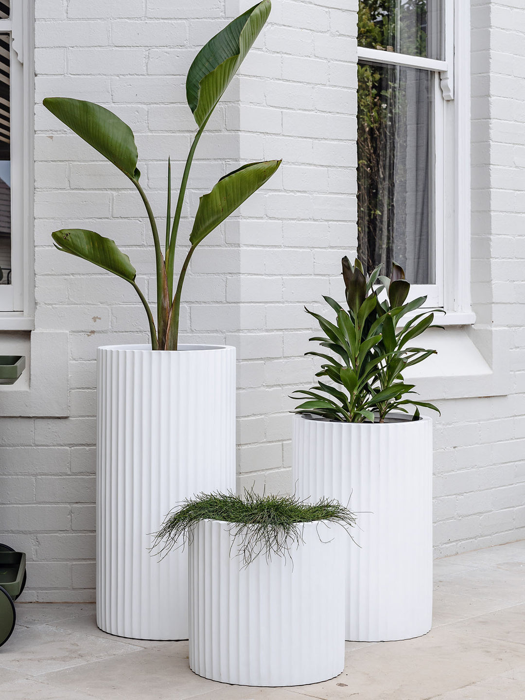 outdoor-pot-white-trove-collective-balcony-garden-ribbed-loob-trio